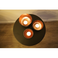 Waxinelichthouders rose goud set